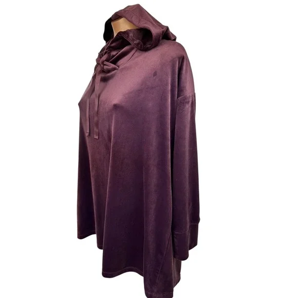 Pure jill Purple Hoodie Polyester/Spandex 3/4 Sleeve Size XL - Picture 4 of 8
